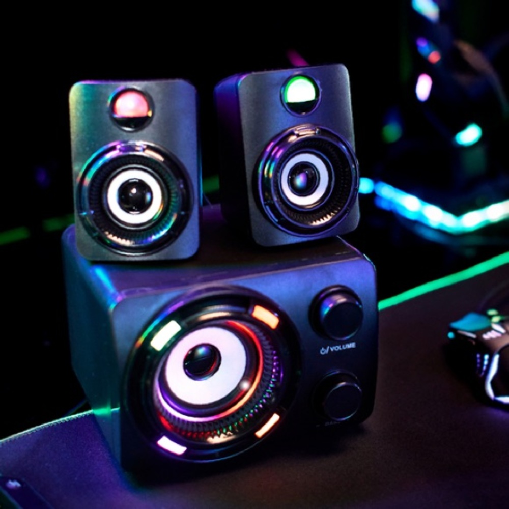 Bugha LED Gaming Speakers & Subwoofer Set